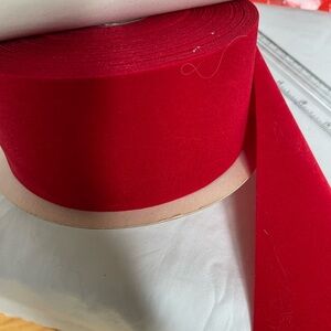 Seville Red Velvet Ribbon